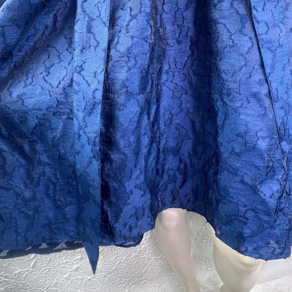 Abbey Glass Olivia Dress Navy Organza - Picture 11 of 12